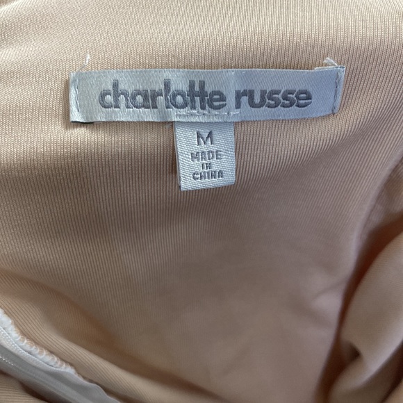 White and tan lace dress - Picture 3 of 4